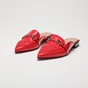 WALL STREET-Γυναικεία flat mules ADAMS WALL STREET  21562139024 κόκκινα