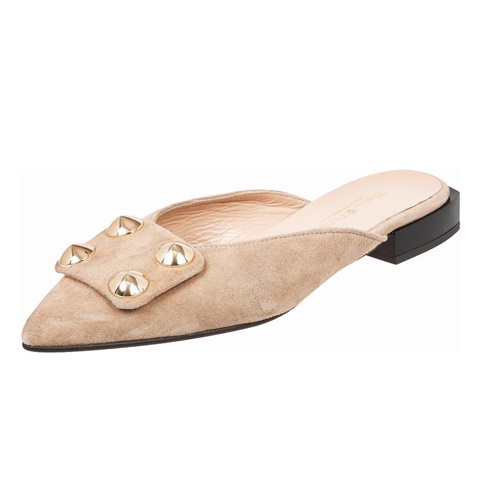 WALL STREET-Γυναικεία flat mules ADAMS WALL STREET 21562140224 εκρού