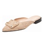 WALL STREET-Γυναικεία flat mules ADAMS WALL STREET 21562140224 εκρού