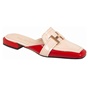 WALL STREET-Γυναικεία flat mules ADAMS WALL STREET 21562142229 μπεζ κόκκινα