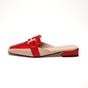 WALL STREET-Γυναικεία flat mules ADAMS WALL STREET 21562149699 κόκκινα μπεζ