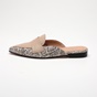 WALL STREET-Γυναικεία flat mules ADAMS WALL STREET 21562033999 μπεζ snakeskin