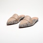 WALL STREET-Γυναικεία flat mules ADAMS WALL STREET 21562033999 μπεζ snakeskin