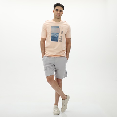BODYTALK-Ανδρικό t-shirt BODYTALK 1231-951628 ροζ