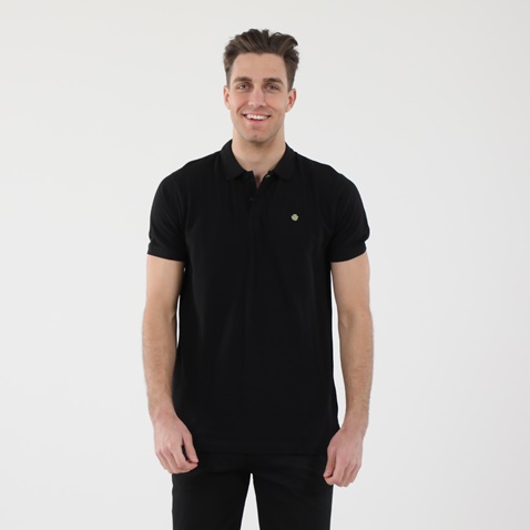 DORS-Ανδρική polo μπλούζα DORS 1132001.C20 μαύρη