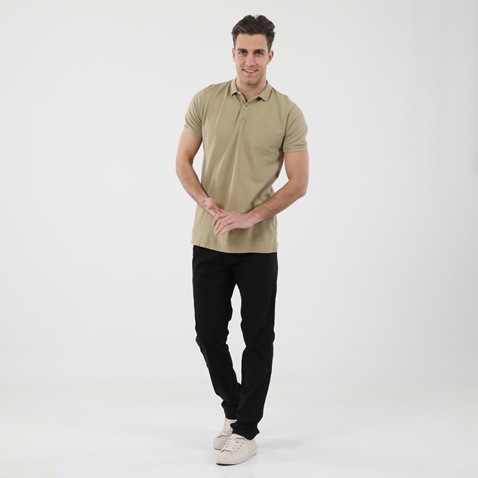 DORS-Ανδρική polo μπλούζα DORS 1132002.C04 εκρού