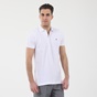 DORS-Ανδρική polo μπλούζα DORS 1132001.C01 λευκή