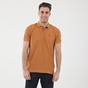 DORS-Ανδρική polo μπλούζα DORS 1132001.C02 καφέ