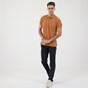DORS-Ανδρική polo μπλούζα DORS 1132001.C02 καφέ