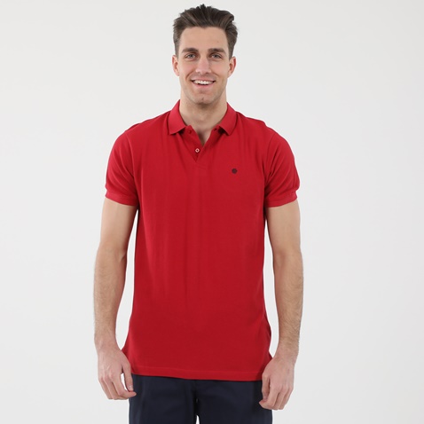 DORS-Ανδρική polo μπλούζα DORS 1132001.C07 κόκκινη