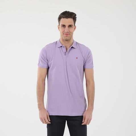 DORS-Ανδρική polo μπλούζα DORS 1132001.C09 μοβ