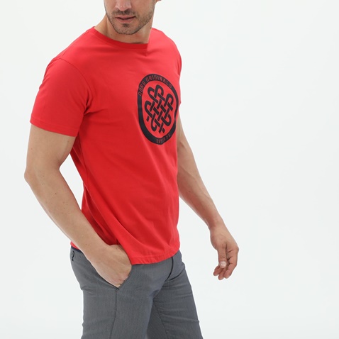 DORS-Ανδρικό t-shirt DORS 1130019.C03 κόκκινο