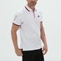 OCEAN SHARK-Ανδρική polo μπλούζα OCEAN SHARK 101003891 λευκή