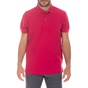 GREENWOOD-Ανδρική polo μπλούζα GREENWOOD 101002081 POLO PIQUE OXFORD φούξια