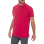 GREENWOOD-Ανδρική polo μπλούζα GREENWOOD 101002081 POLO PIQUE OXFORD φούξια