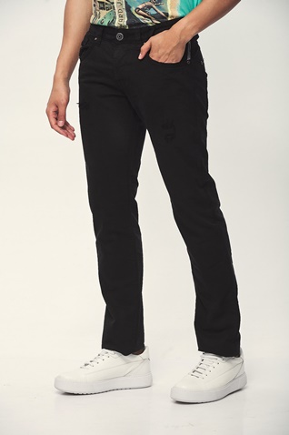 EDWARD JEANS-Ανδρικό παντελόνι EDWARD JEANS 15.1.1.04.018 ROUSEL μαύρο