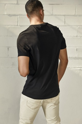 EDWARD JEANS-Ανδρικό t-shirt EDWARD JEANS MP-N-TOP-S21-013 FIXED μαύρο