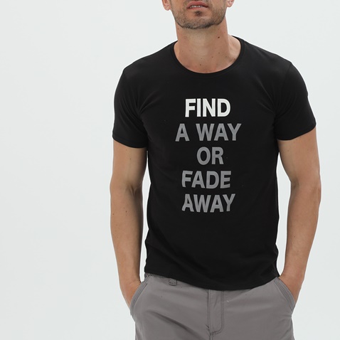 RUN-Ανδρικό t-shirt RUN 21K9088201 μαύρο