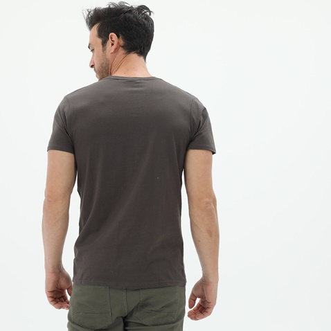 RUN-Ανδρικό t-shirt RUN 21K9120211 ανθρακί