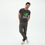 RUN-Ανδρικό t-shirt RUN 21K9120211 ανθρακί