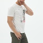 BATTERY-Ανδρικό t-shirt BATTERY 2110056201 λευκό