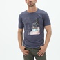 BATTERY-Ανδρικό t-shirt BATTERY 2110056201 μπλε