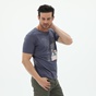 BATTERY-Ανδρικό t-shirt BATTERY 2110056201 μπλε