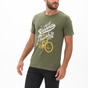 GREENWOOD-Ανδρικό t-shirt GREENWOOD 21K602691 χακί