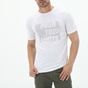 OCEAN SHARK-Ανδρικό t-shirt OCEAN SHARK 2110065201 T-SHIRT CMD06 O.S. MAN SJ MODA λευκό