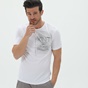 OCEAN SHARK-Ανδρικό t-shirt OCEAN SHARK 2110066201 λευκό