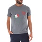 GREENWOOD-Ανδρικό t-shirt GREENWOOD 21K602491 σκούρο γκρι