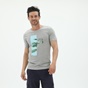 RUN-Ανδρικό t-shirt RUN 21K9077201 γκρι