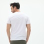 RUN-Ανδρικό t-shirt RUN 21K9083201 λευκό