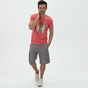 RUN-Ανδρικό t-shirt RUN 21K9083201 κοραλί