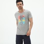RUN-Ανδρικό t-shirt RUN 21K9083201 T-SHIRT BOX 8 RUN PRINT52 γκρι