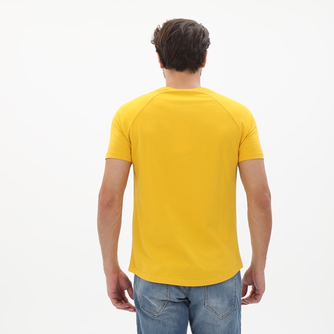 EDWARD JEANS-Ανδρικό t-shirt EDWARD JEANS MP-N-TOP-S20-030 κίτρινο
