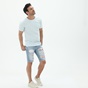 DIRTY LAUNDRY-Ανδρική μπλούζα DIRTY LAUNDRY DLMT3020S FRONT SLUB POCKET γαλάζια