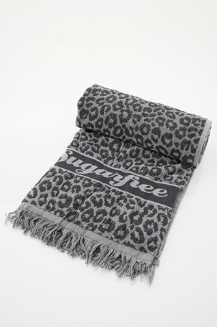 SUGARFREE-Πετσέτα παραλίας SUGARFREE 22819087 γκρι leopard