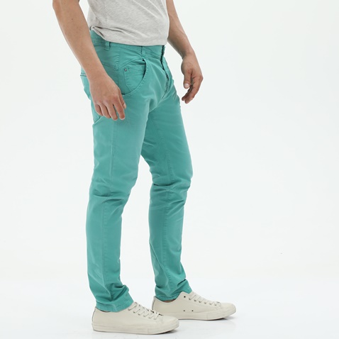 EDWARD JEANS-Ανδρικό παντελόνι EDWARD JEANS 16.1.1.04.017 ALIANO-CR πράσινο μέντας