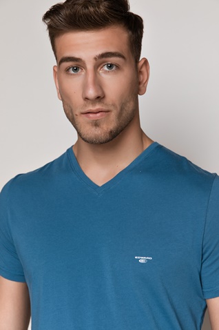 EDWARD JEANS-Ανδρικό t-shirt EDWARD JEANS MP-N-TOP-S20-031 VINEK μπλε