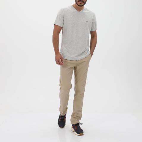 EDWARD JEANS-Ανδρικό βαμβακερό t-shirt EDWARD JEANS MP-N-TOP-S20-031 γκρι