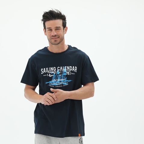 CATAMARAN SAILWEAR-Ανδρικό t-shirt CATAMARAN SAILWEAR 2331042 μπλε
