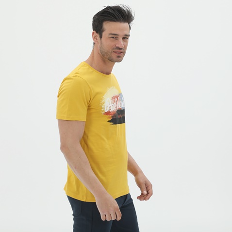 CATAMARAN SAILWEAR-Ανδρικό t-shirt CATAMARAN SAILWEAR 2331007 κίτρινο