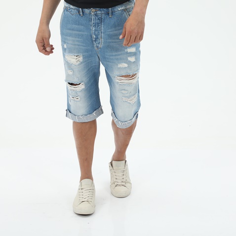 STAFF JEANS-Ανδρική jean βεμούδα STAFF JEANS 5-848.807.S4.043 μπλε