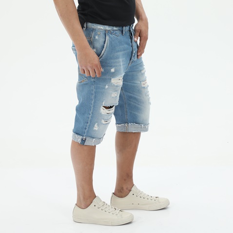 STAFF JEANS-Ανδρική jean βεμούδα STAFF JEANS 5-848.807.S4.043 μπλε