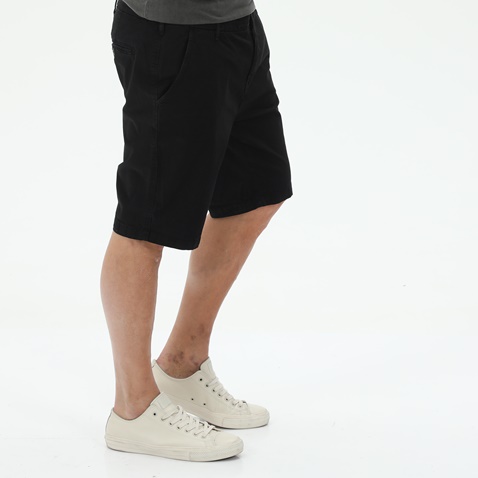 STAFF JEANS-Ανδρική chino βερμούδα STAFF JEANS 5-858.233.9.041 DYLAN μαύρη