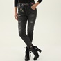 STAFF JEANS-Γυναικείο jean παντελόνι STAFF JEANS 5-907.521.BLS.043 IRENE CROPPED μαύρο