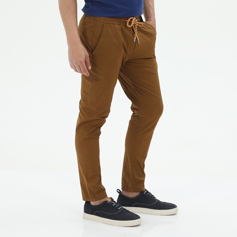 STAFF JEANS-Ανδρικό παντελόνι STAFF JEANS 5-LPP0015.045 LAMBER καφέ
