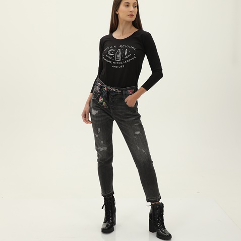STAFF JEANS-Γυναικεία μπλούζα STAFF JEANS 63-037-1.036 ASTRA μαύρη