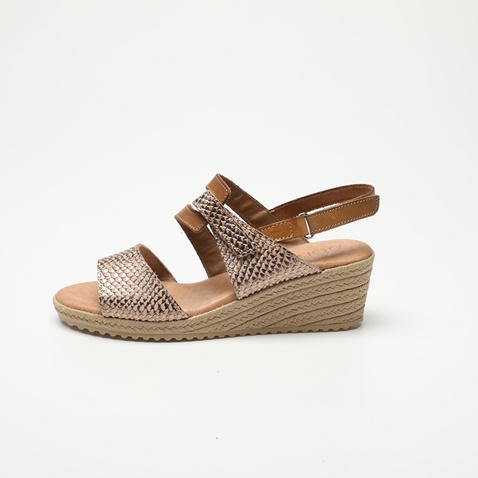 AERO BY KASTA-Γυναικεία πέδιλα πλατφόρμες AERO BY KASTA 4120-1140-645 καφέ ταμπά